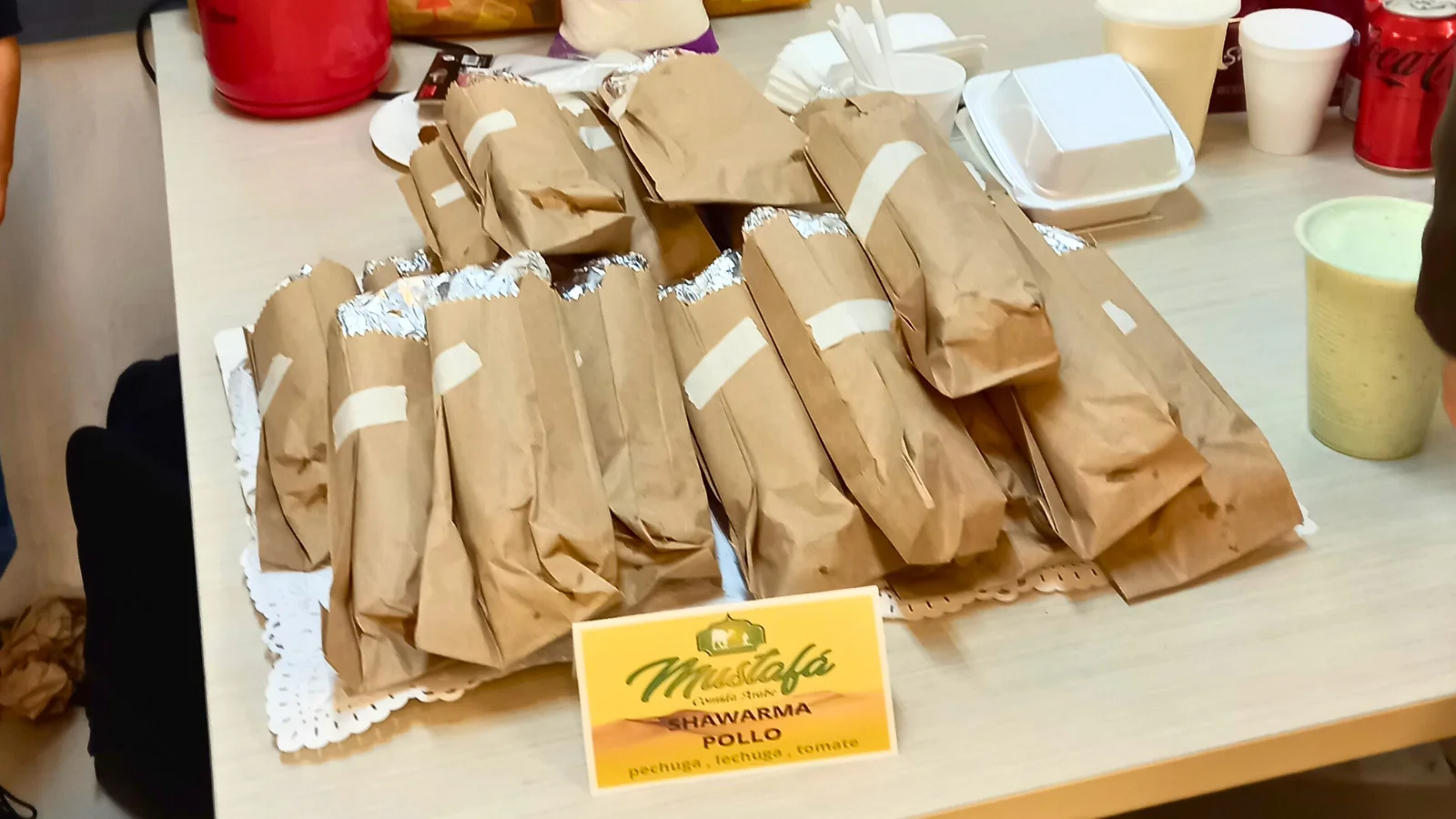 Shawarmas almuerzo